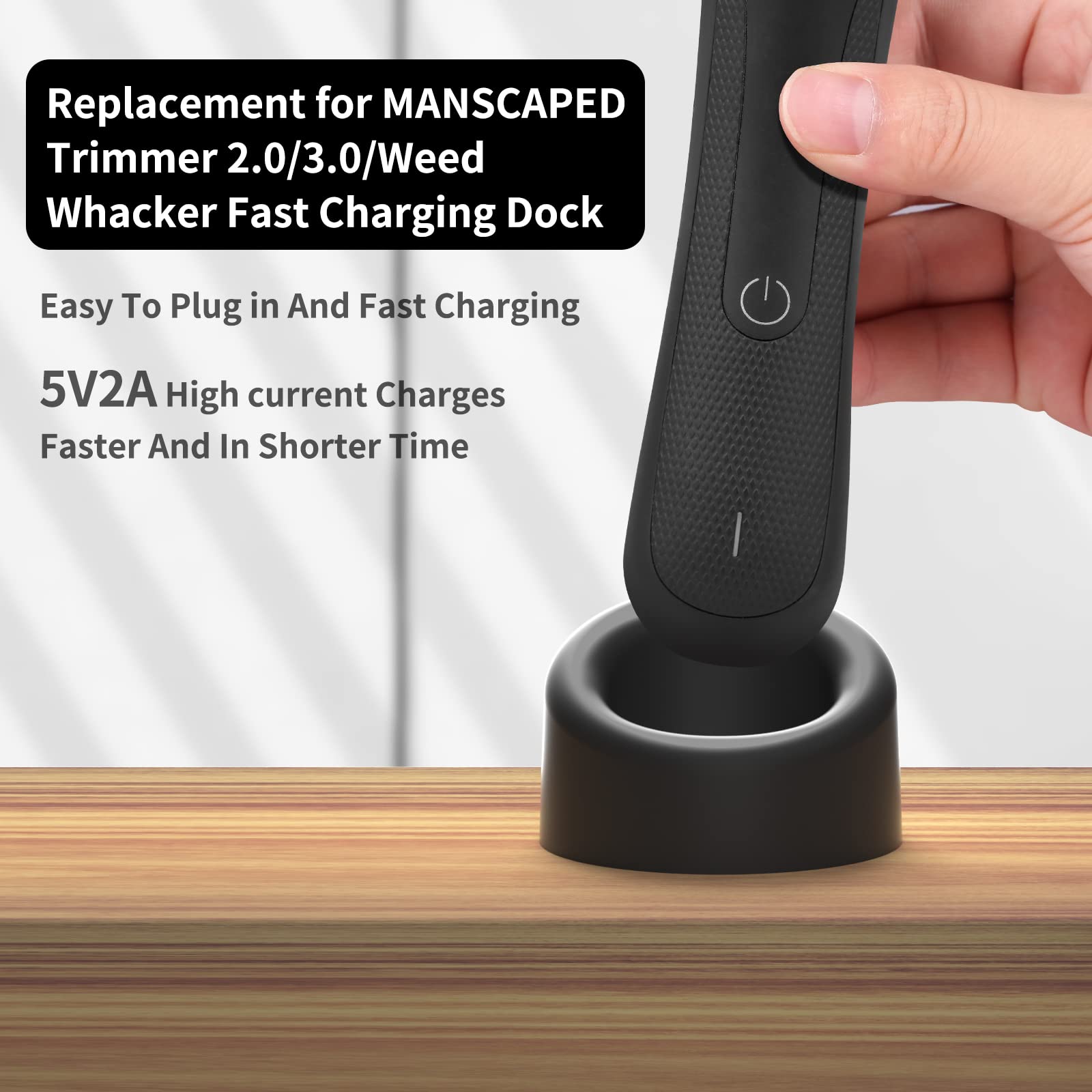 Masinvi AC adapter and cable laid out highlighting reliable power delivery benefit