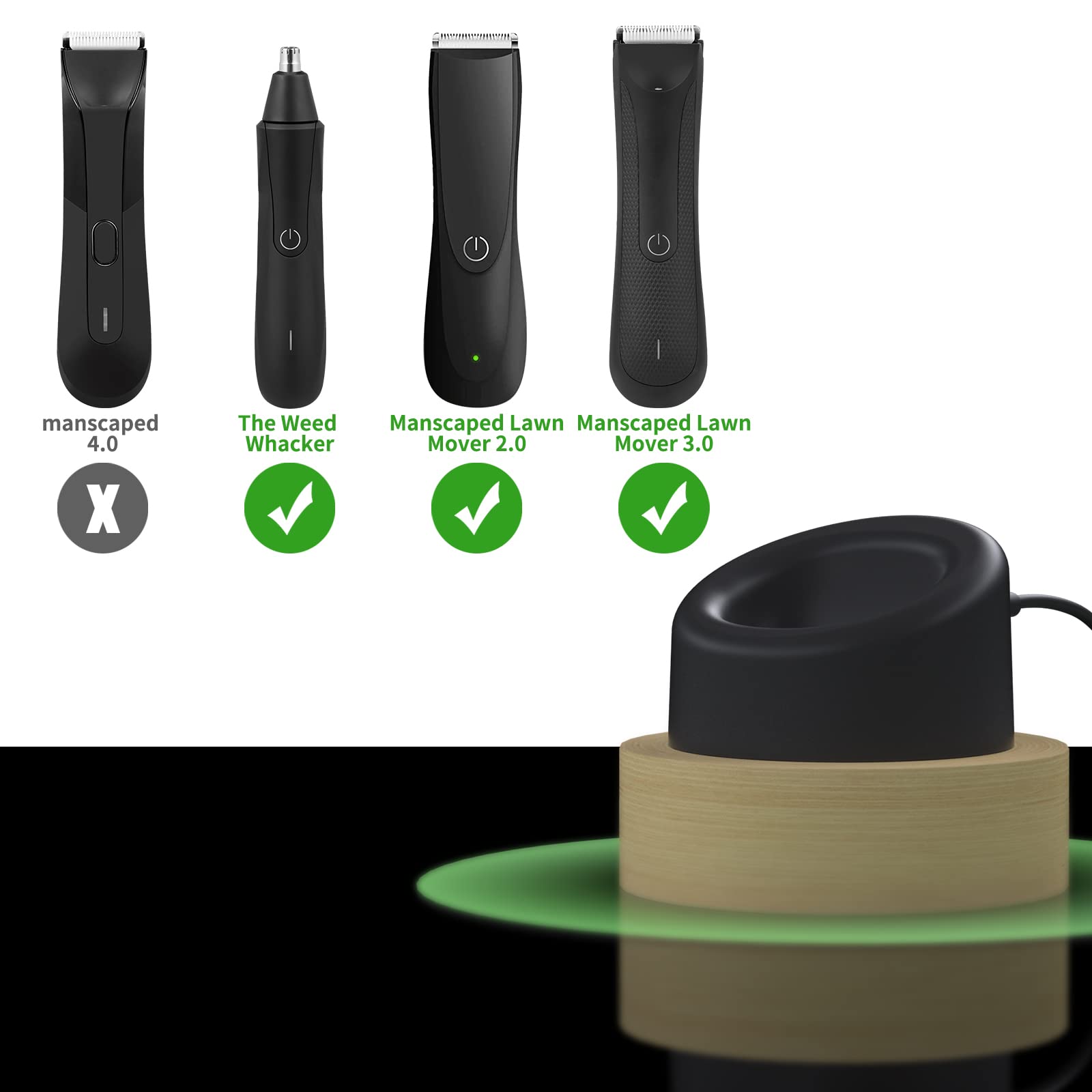 Masinvi side profile dock demonstrating compact footprint for countertop benefit