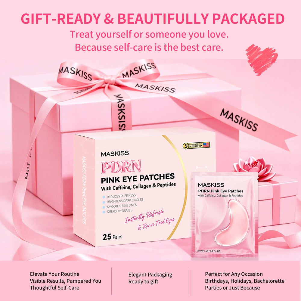Maskiss patches in a relaxed home spa scene for self-care routine