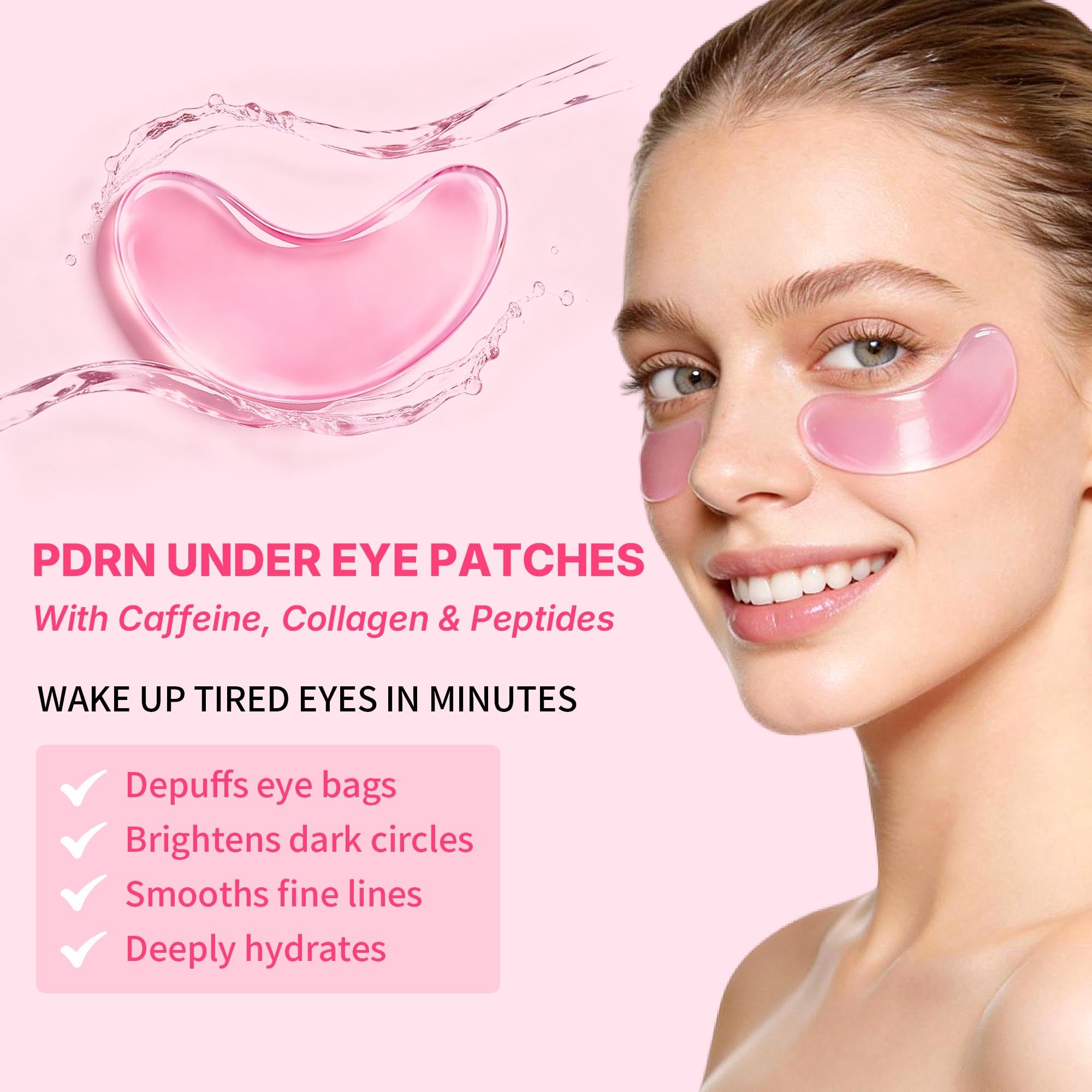 Maskiss close-up of pink hydrogel patch texture for smooth absorption