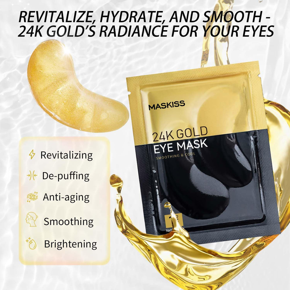 Maskiss patches next to skincare products in morning routine for quick care