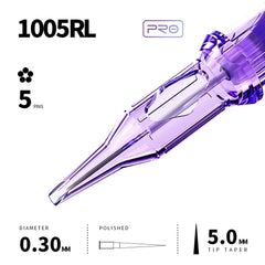 MAST TATTOO cartridge in use on skin demonstrating controlled ink flow benefit