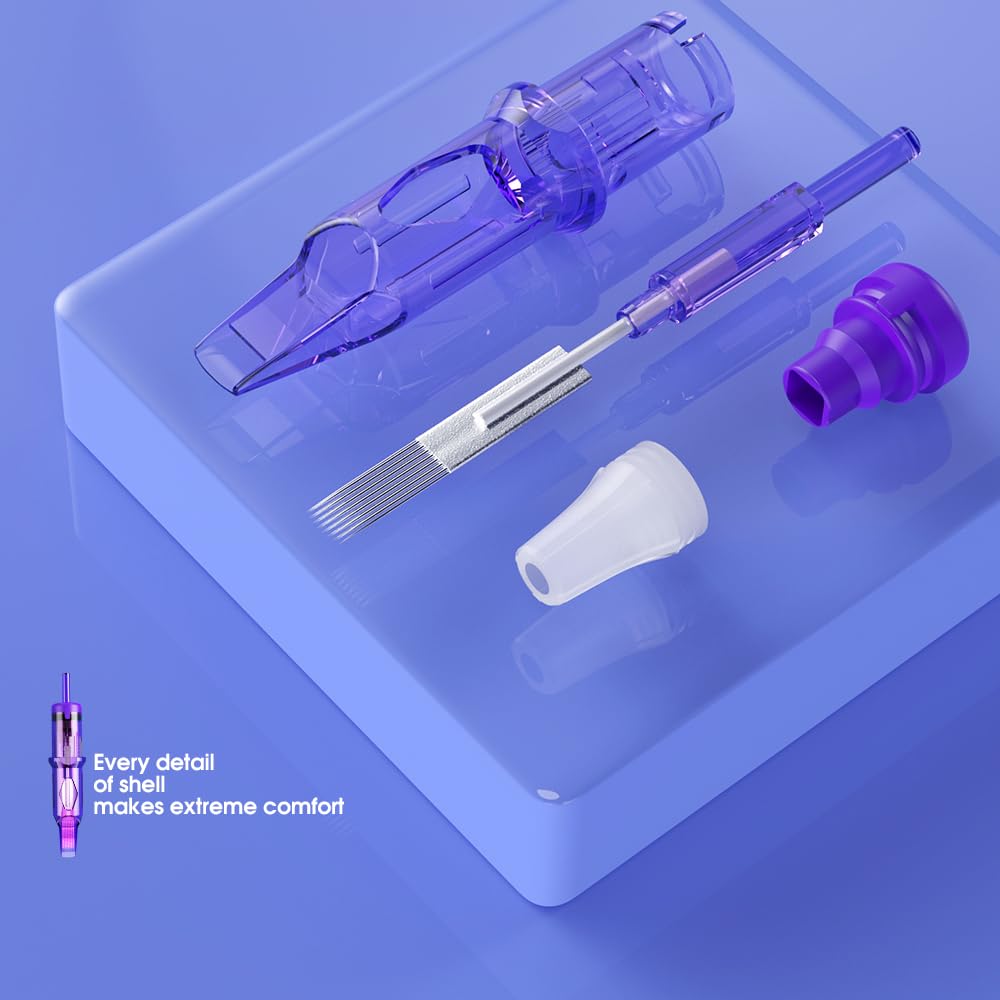 MAST TATTOO cartridge mounted in pen demonstrating secure fit and stable performance