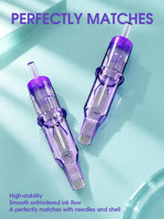 MAST TATTOO needle inserted in pen showing correct scale and compatibility