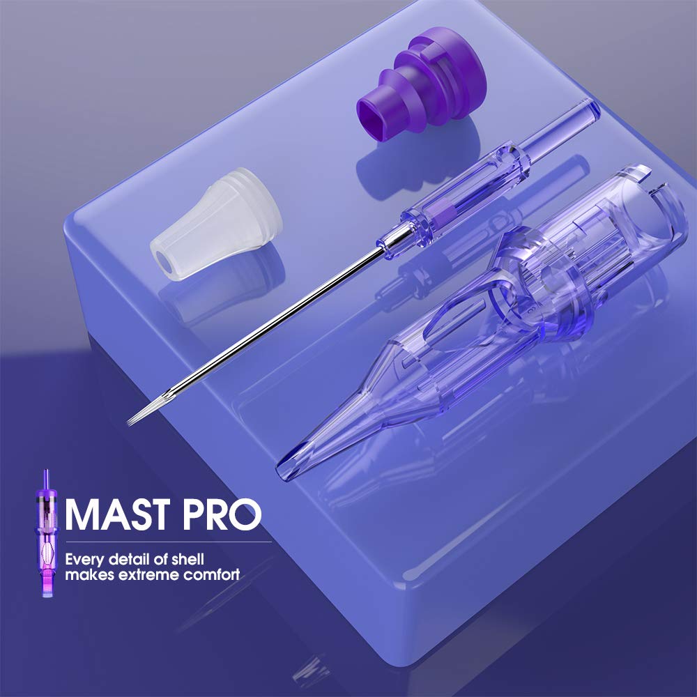 MAST TATTOO size comparison beside ruler showing scale and fit