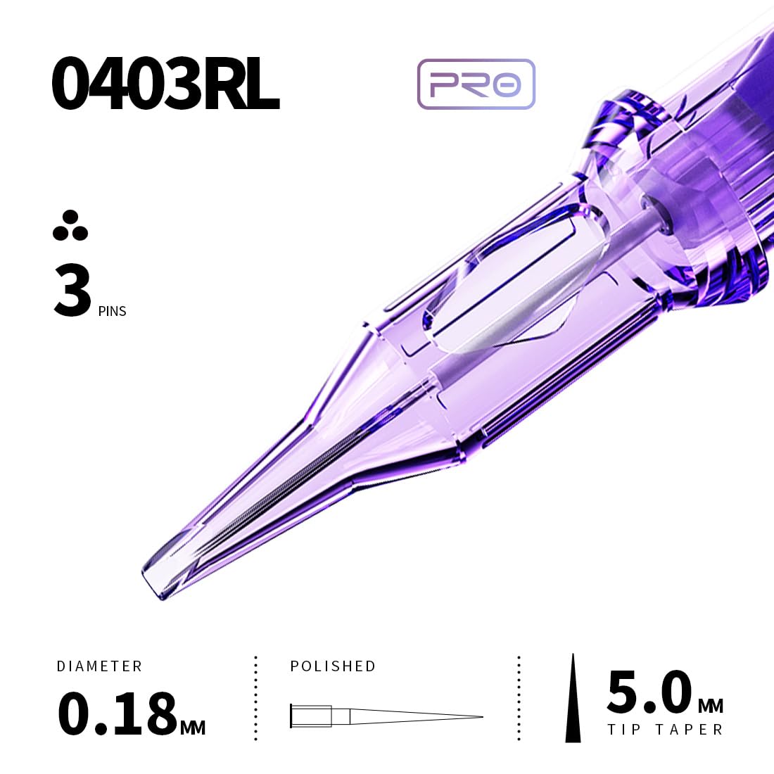 MAST TATTOO cartridge mounted in pen during use demonstrating smooth operation