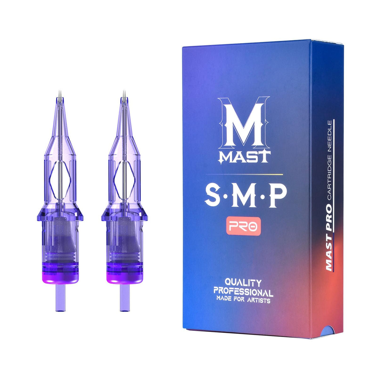MAST TATTOO front packaging showing 20 sterile cartridges and brand clarity
