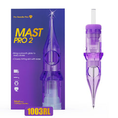MAST TATTOO front packaging showing Pro2 cartridges, professional convenience
