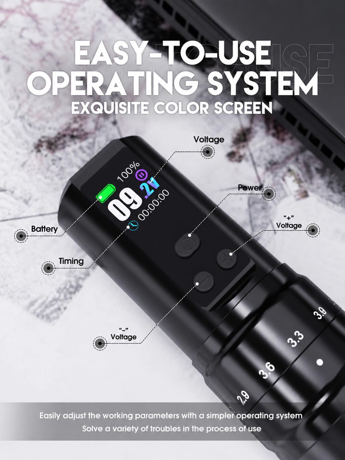MAST TATTOO thermal stencil printer front panel for easy controls