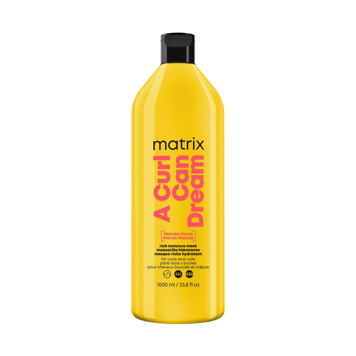 Matrix jar front packaging showing product and curl care benefit