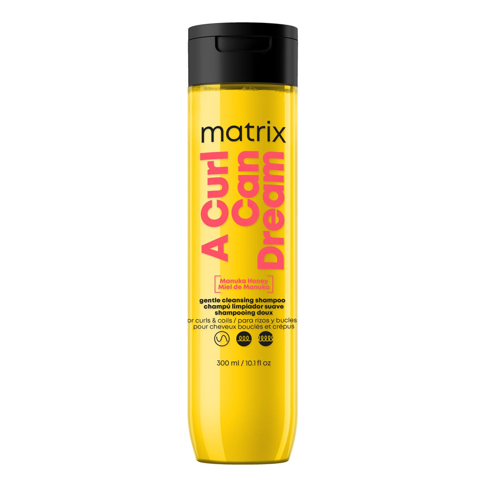 Matrix front packaging bottle showing product and benefits