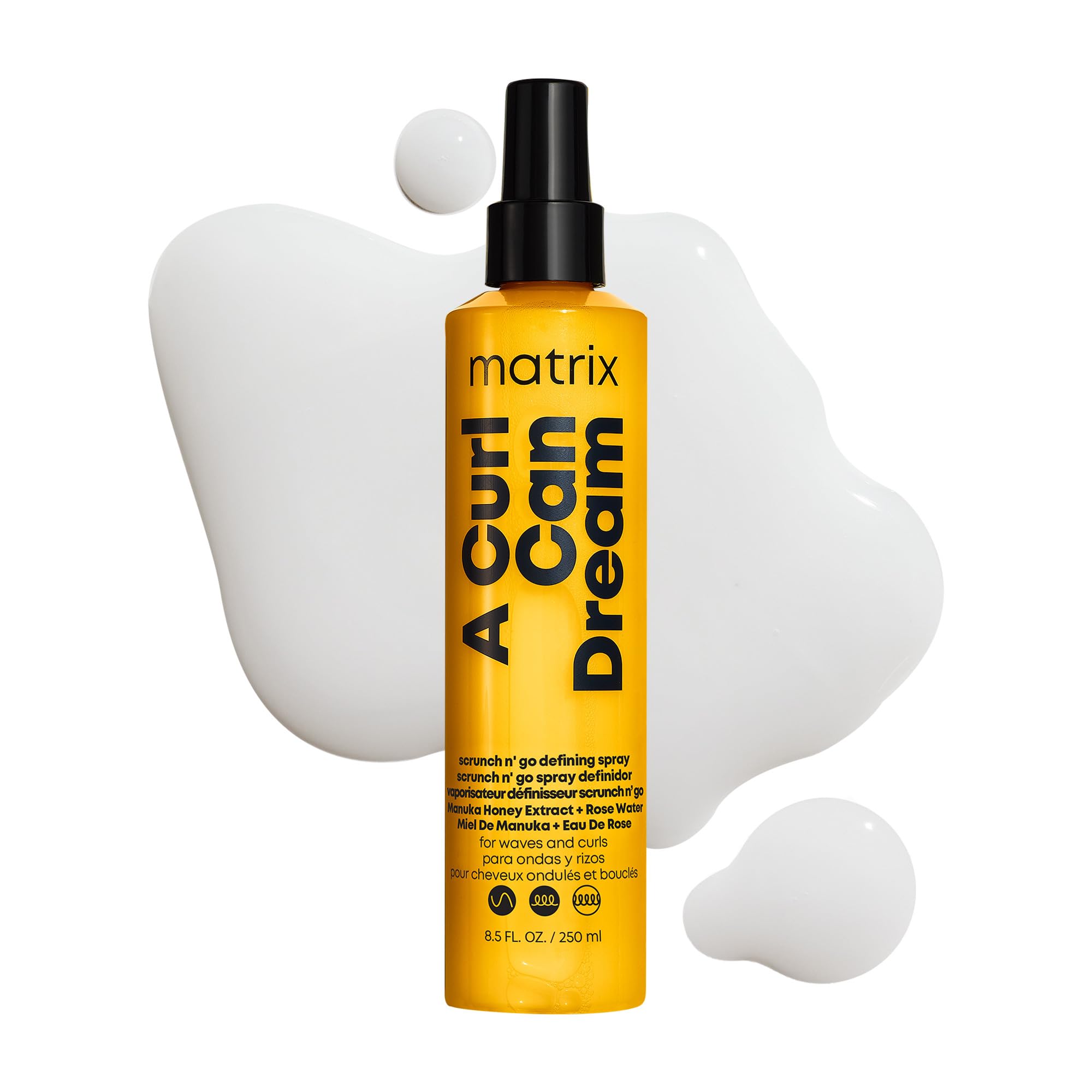 Matrix front packaging showing product and benefit of curl definition