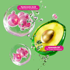 Matrix avocado oil ingredient visual highlighting nourishment benefit