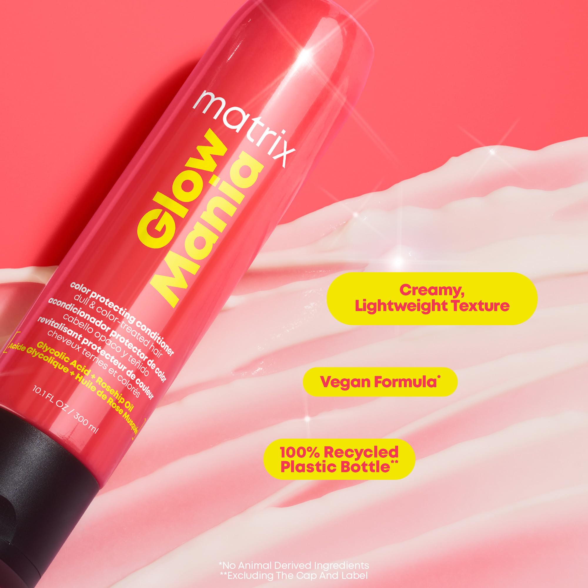 Matrix conditioner on bathroom shelf styled for everyday color-care routine