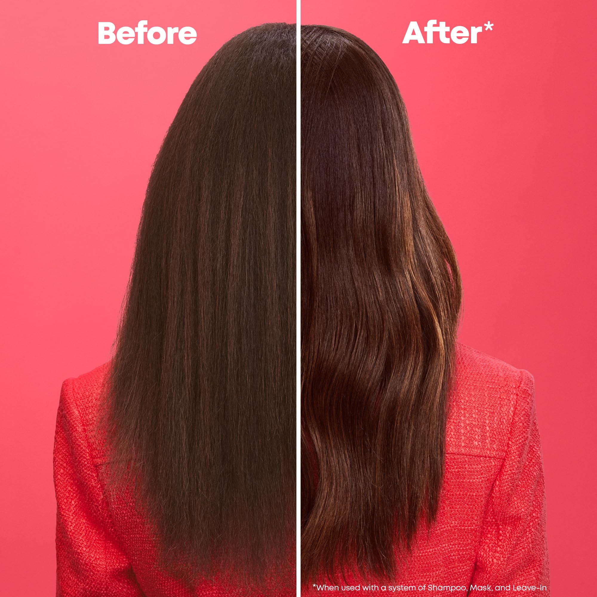Applying Matrix conditioner to mid-lengths for detangling and softness