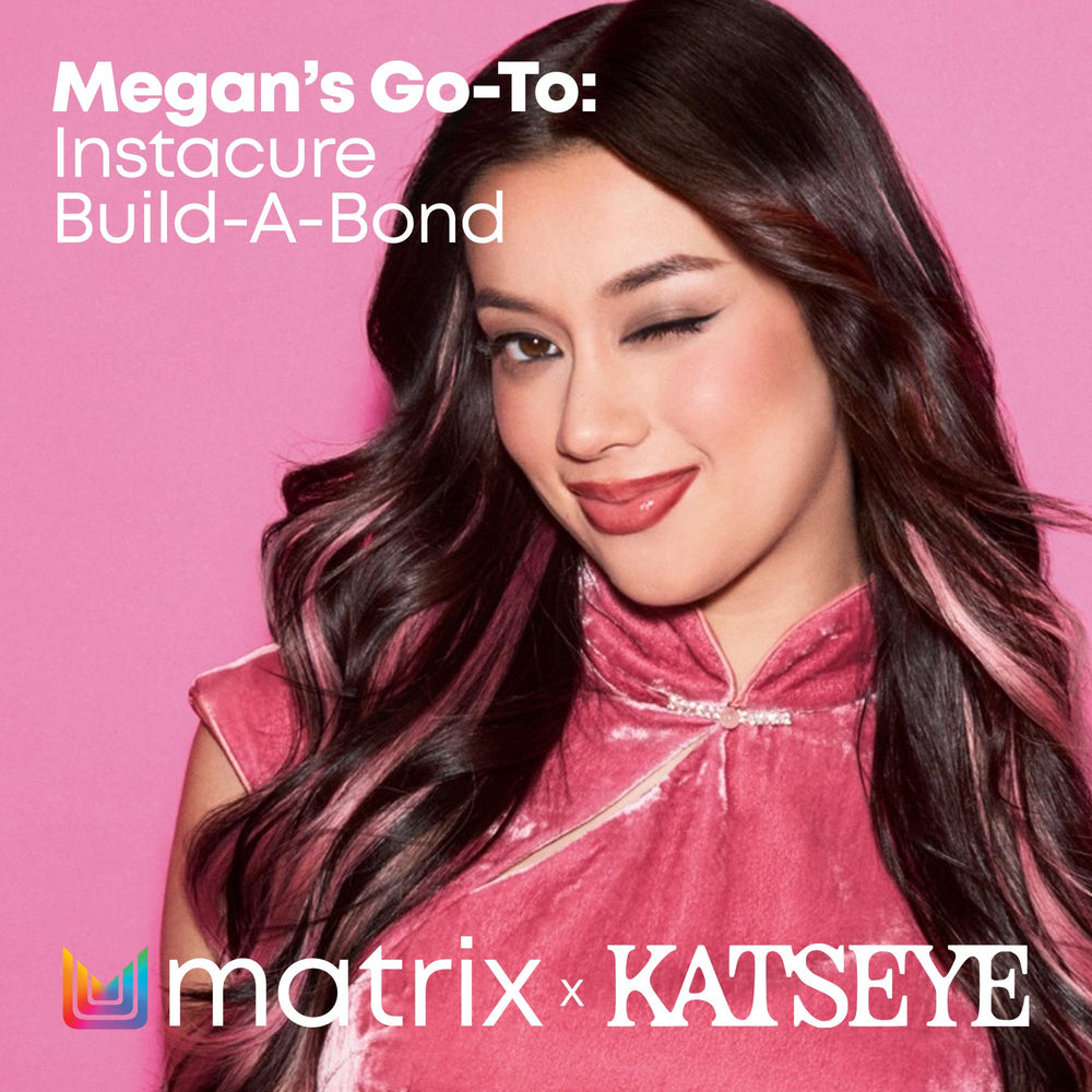 Applying Matrix conditioner to mid-lengths and ends to reduce breakage and tangles