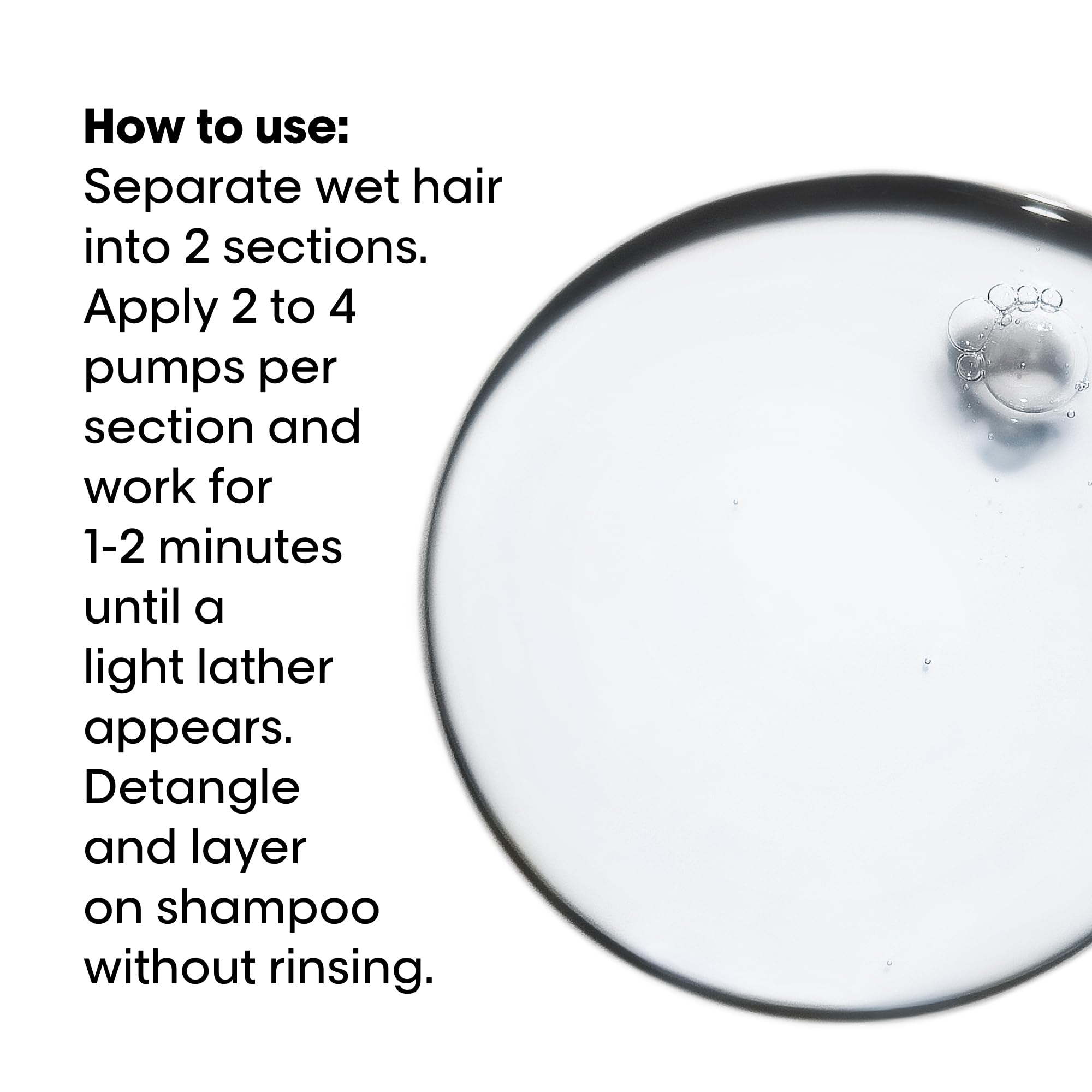 MATRIX L'Oréal Professionnel applied to hands before spreading through lengths