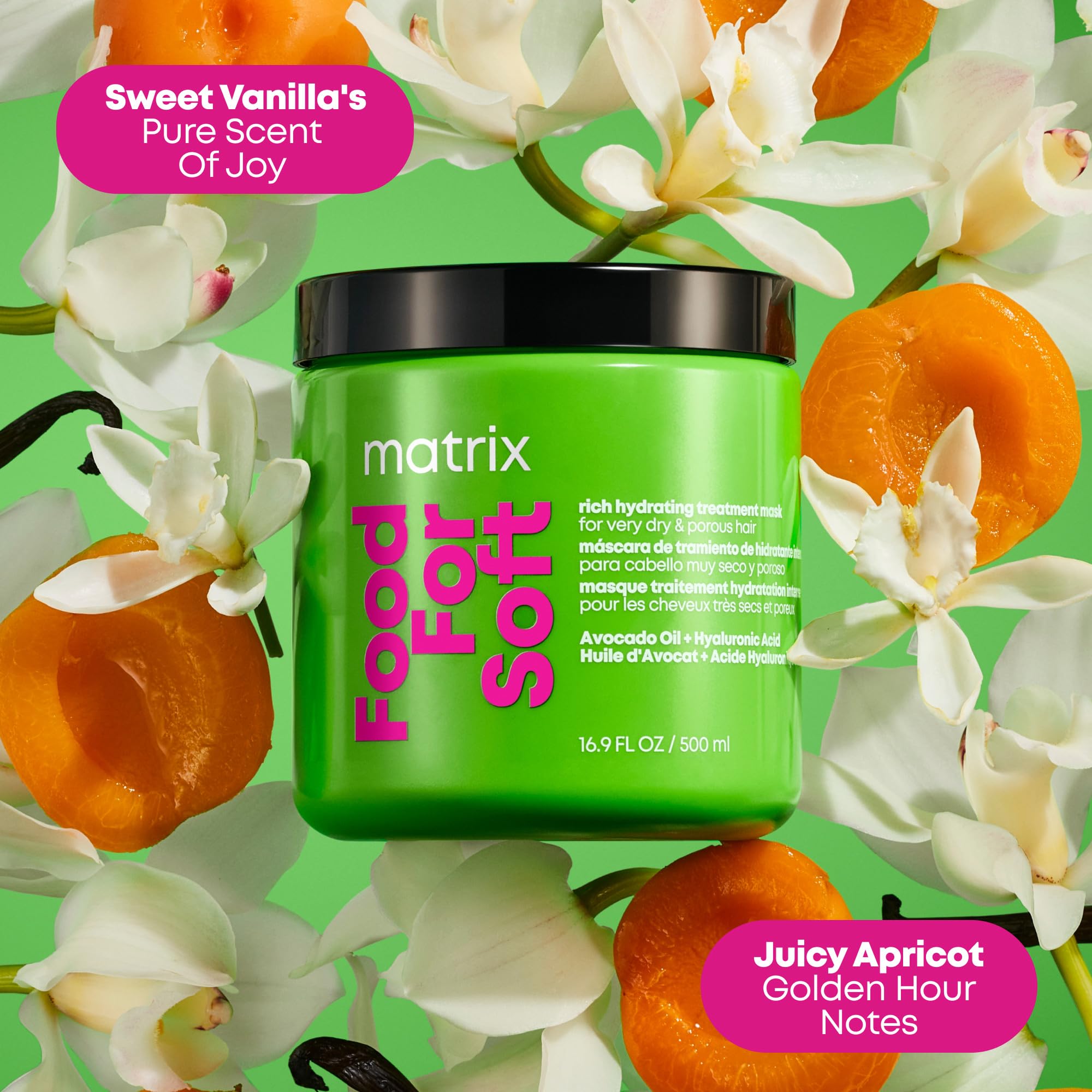 Matrix mask being dispensed by spoon showing rich consistency and easy use