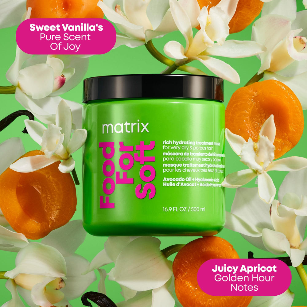 Matrix mask being dispensed by spoon showing rich consistency and easy use
