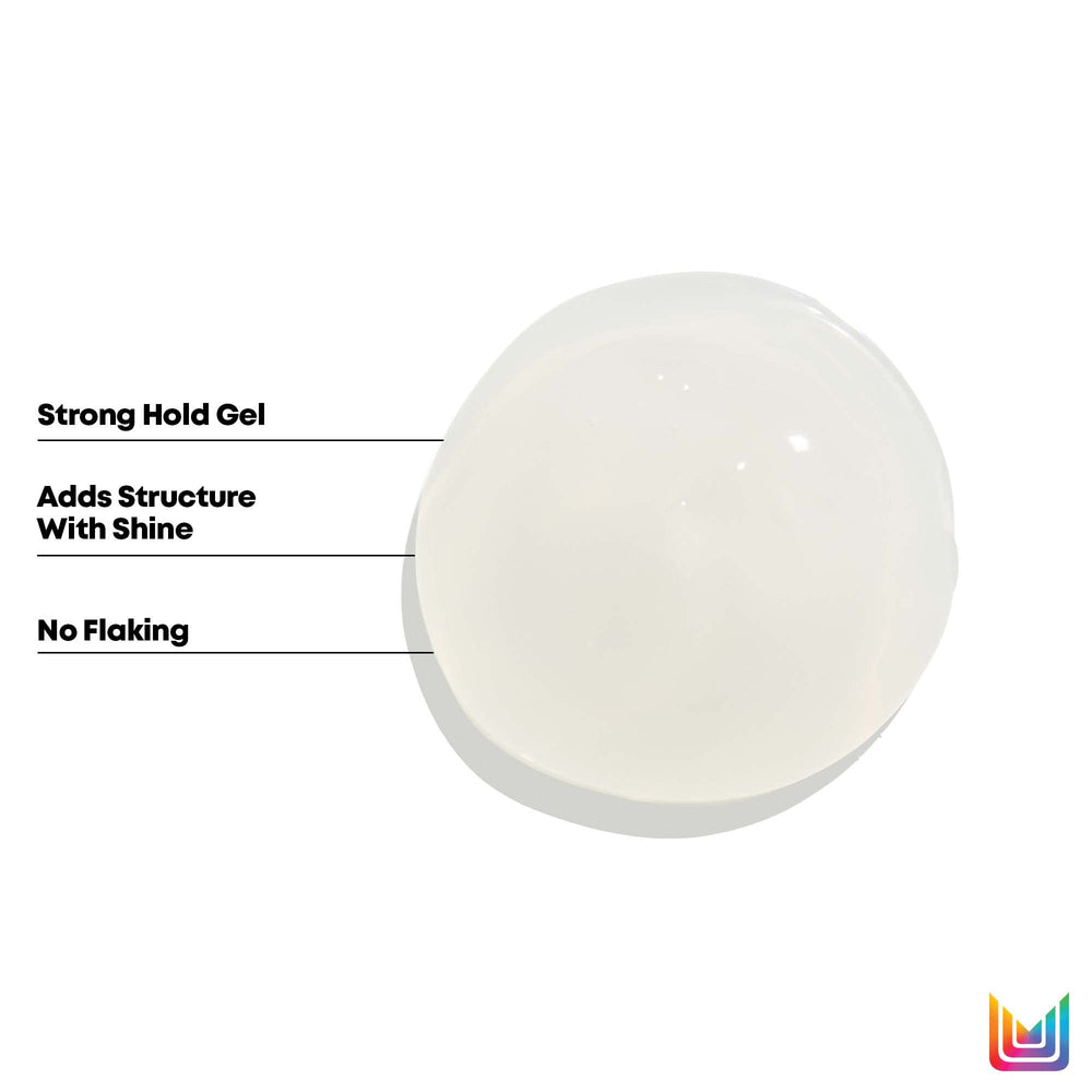 Matrix style before and after comparison highlights stronger hold and polished shine