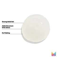 Matrix style before and after comparison highlights stronger hold and polished shine