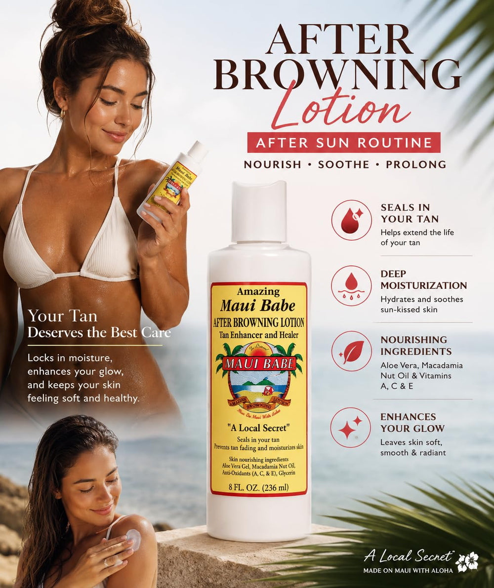 Maui Babe applied to forearm demonstrating easy spread and skin-softening