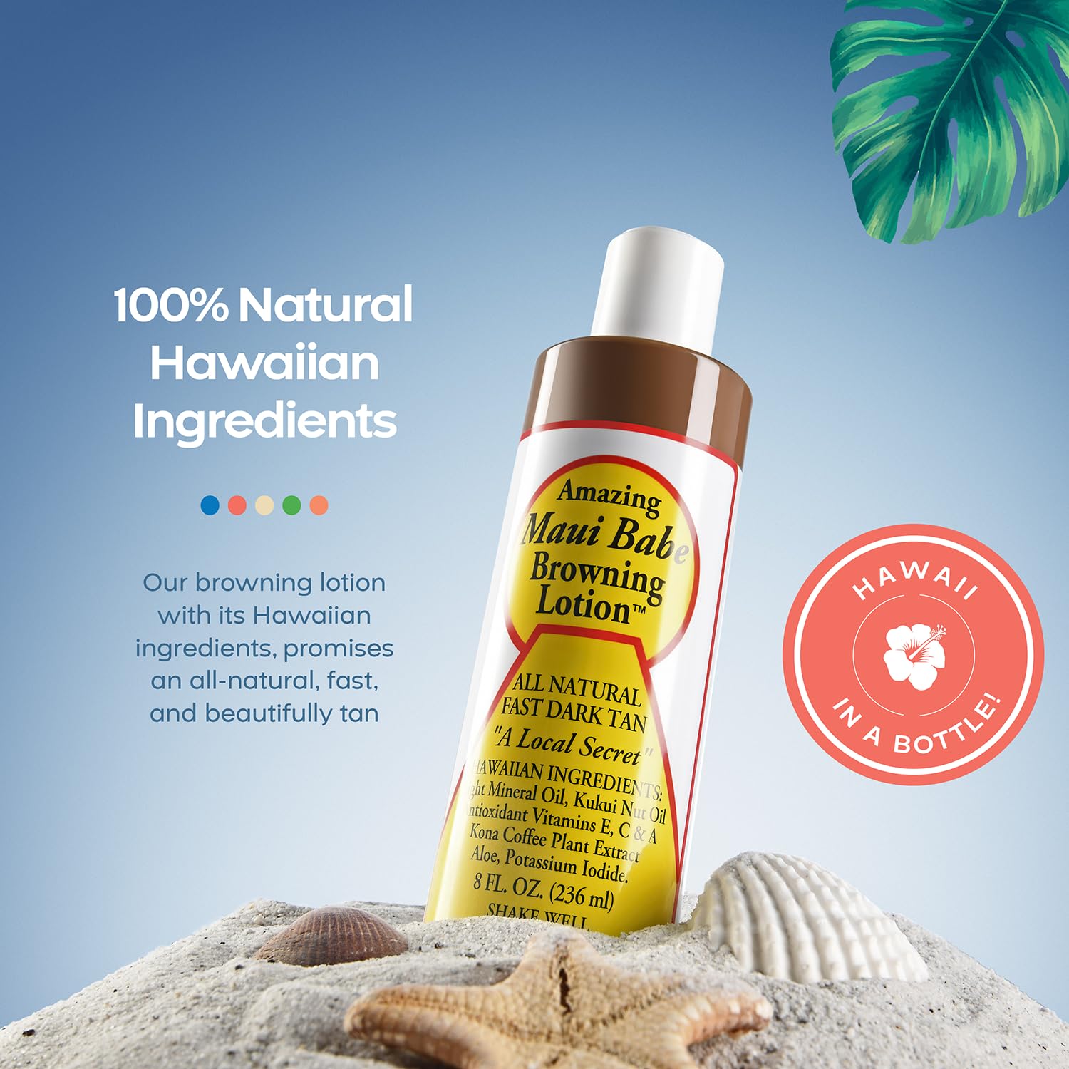Maui Babe pump close-up illustrating easy dispensing for fast application