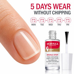 MAVALA step-by-step application showing quick drying and habit aid