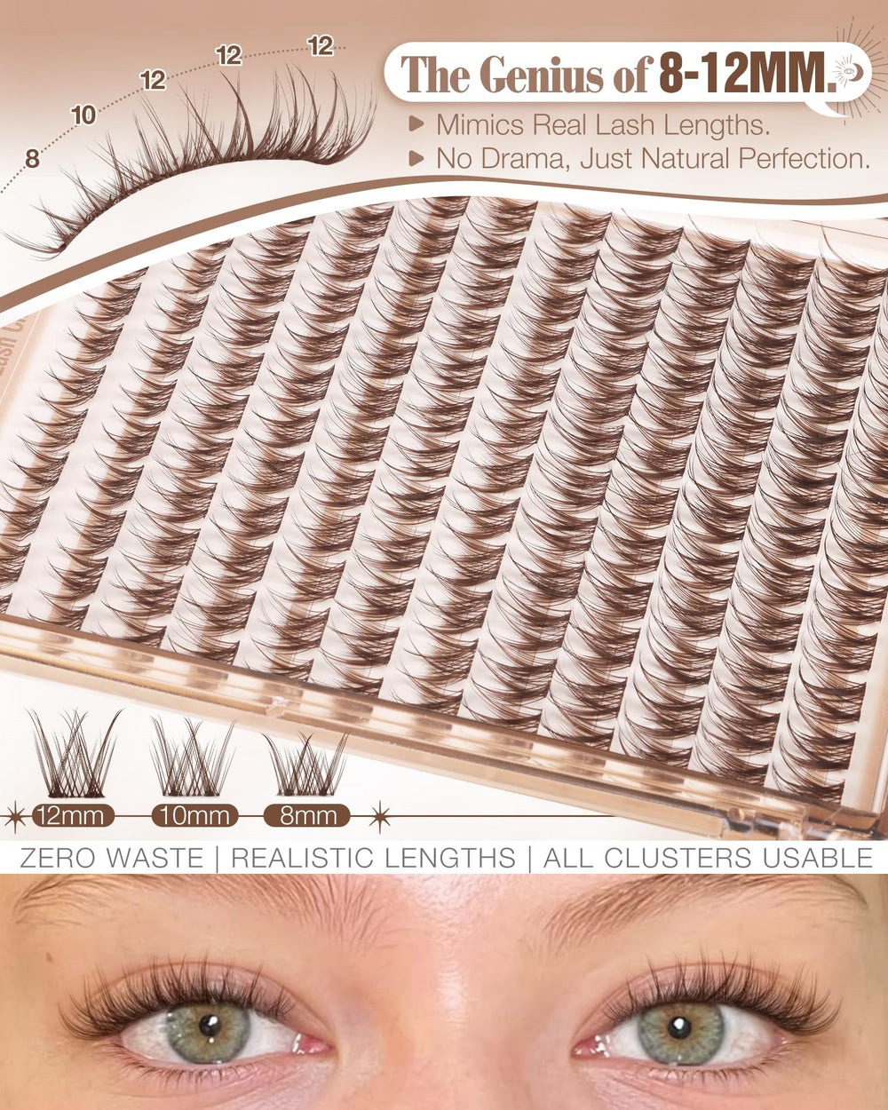 Mavphnee wispy brown cluster close-up highlighting natural texture
