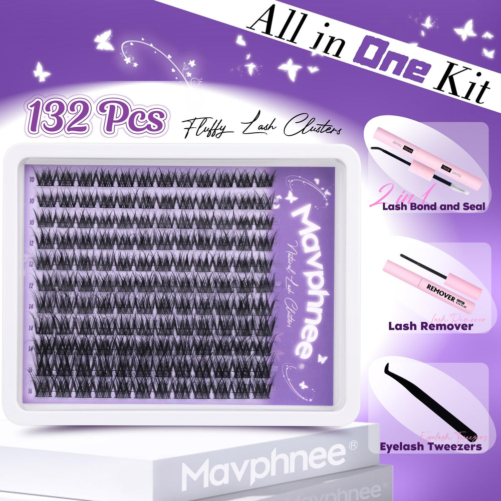 Mavphnee close-up of lash cluster fibers highlighting soft texture and natural movement