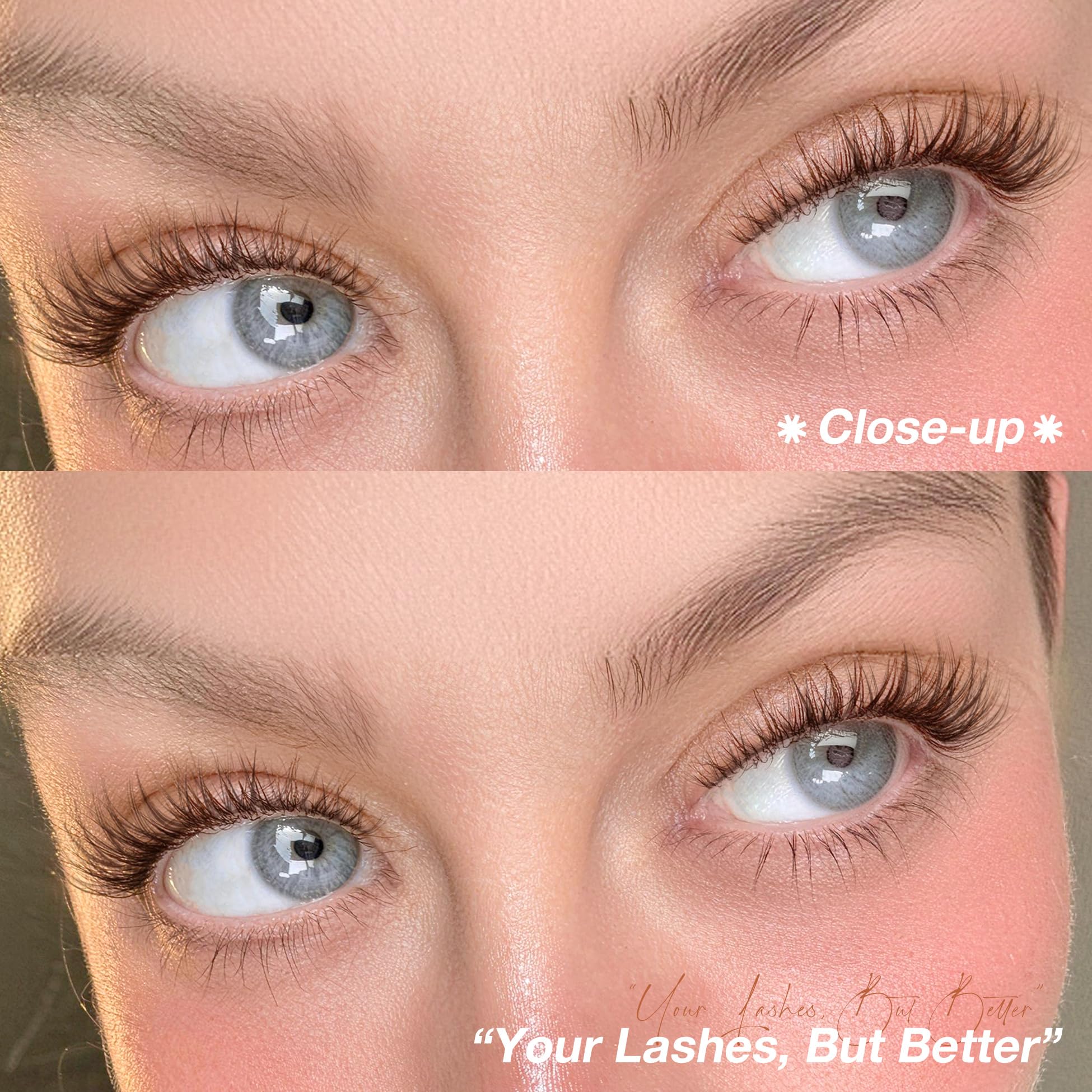 Mavphnee close-up of cluster texture highlighting wispy tips for natural blending