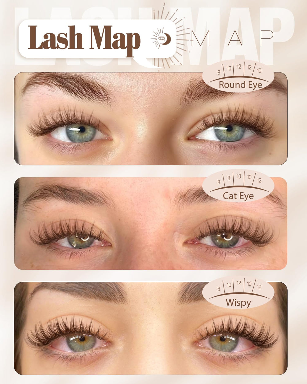 Mavphnee cluster lash applied on a model demonstrating seamless wear