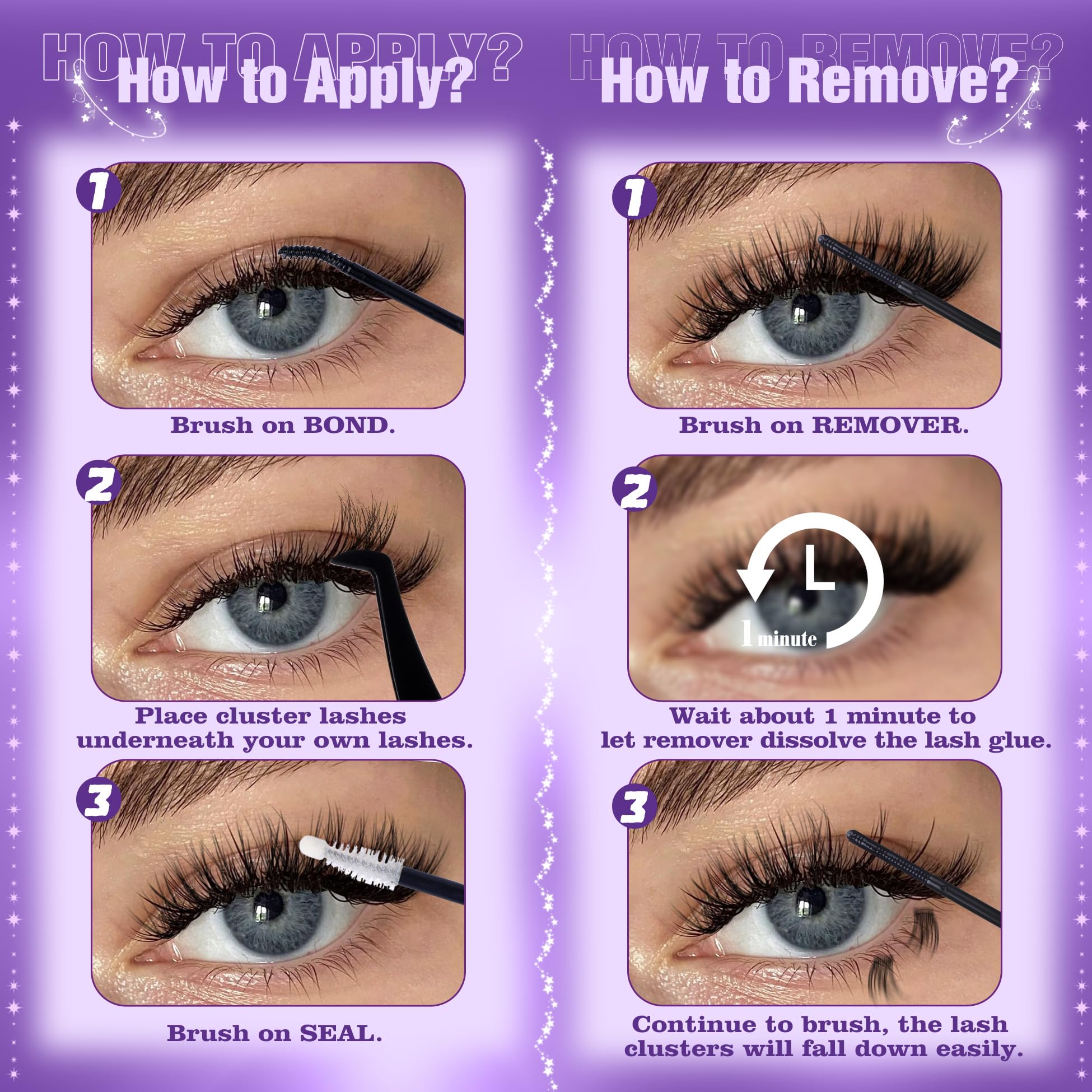 Mavphnee remover bottle with accessories for gentle adhesive removal and lash care