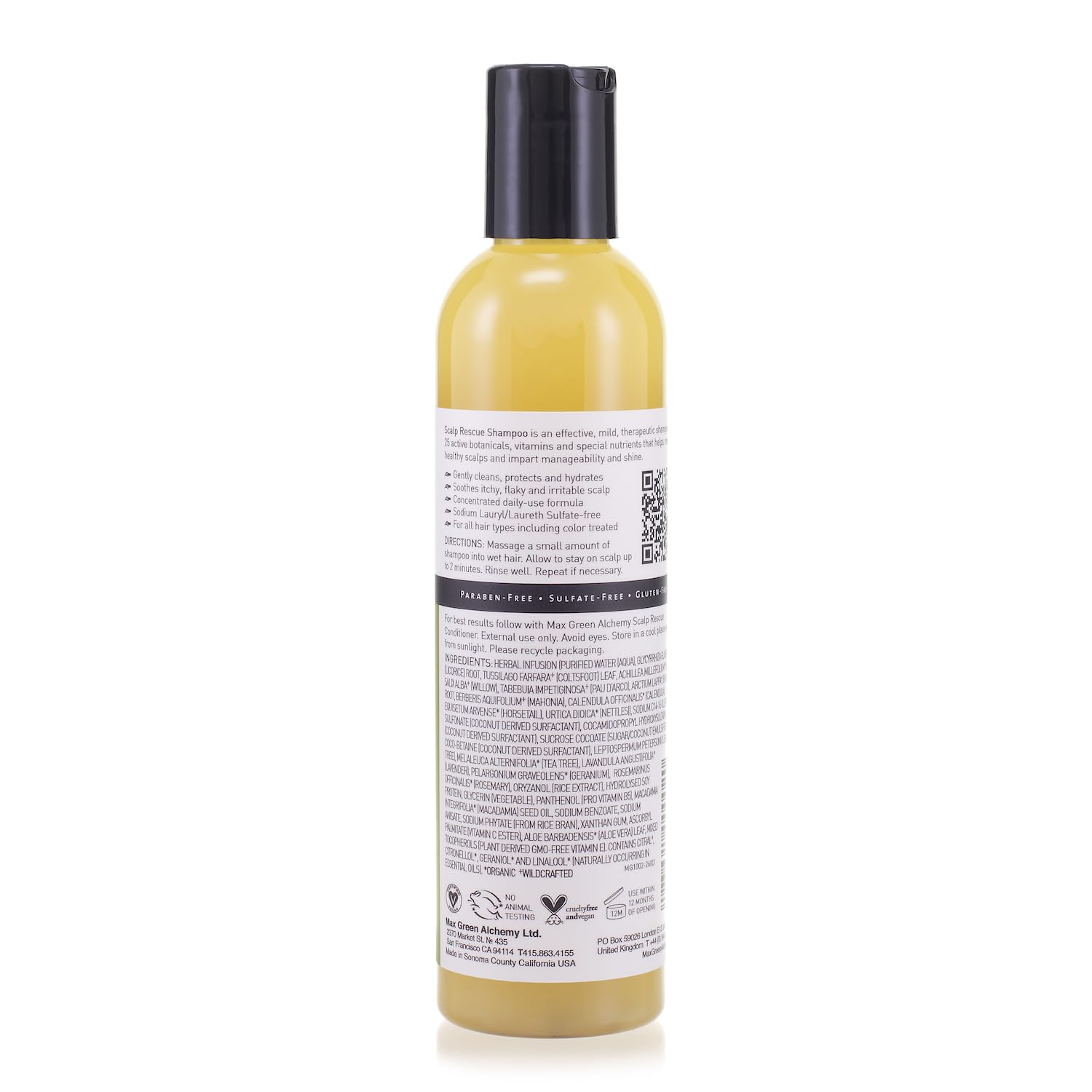 Max Green Alchemy packaging with recyclable mark promoting eco-friendly choice