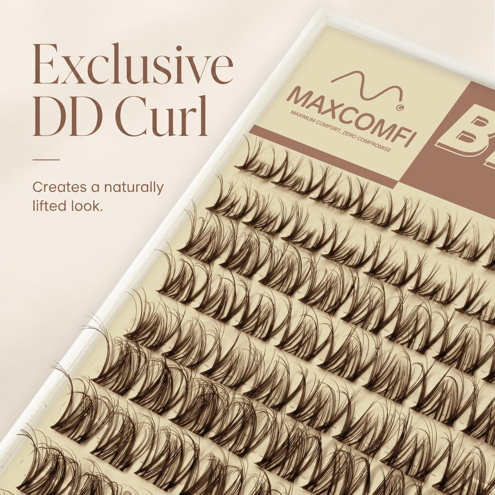 MAXCOMFI clusters in hand to show size and easy handling
