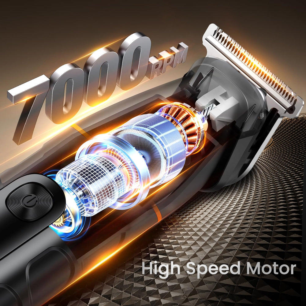 MAXGROOM handle rear LED display showing battery level for reliable power