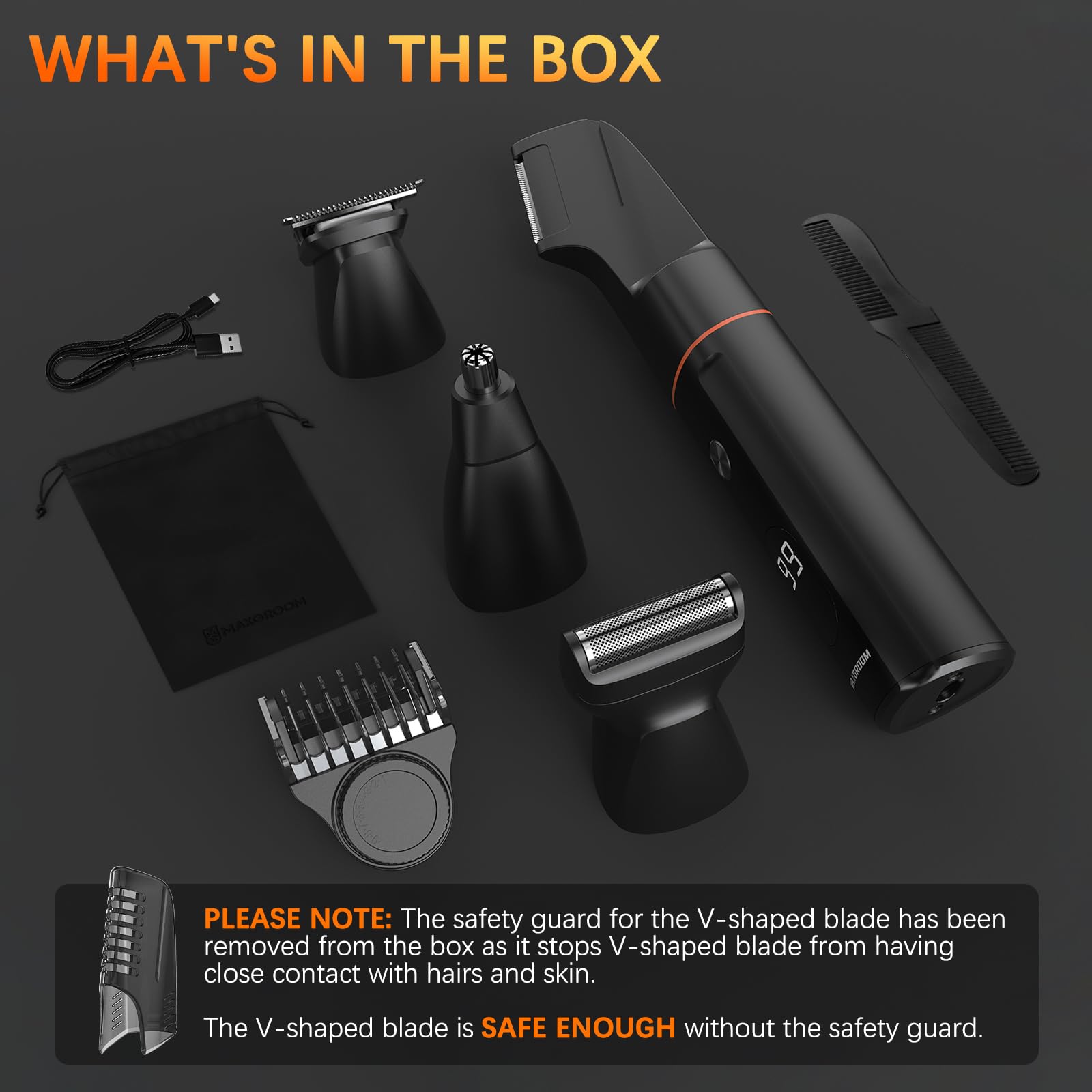 MAXGROOM foil shaver close detail providing smooth close finishes benefit