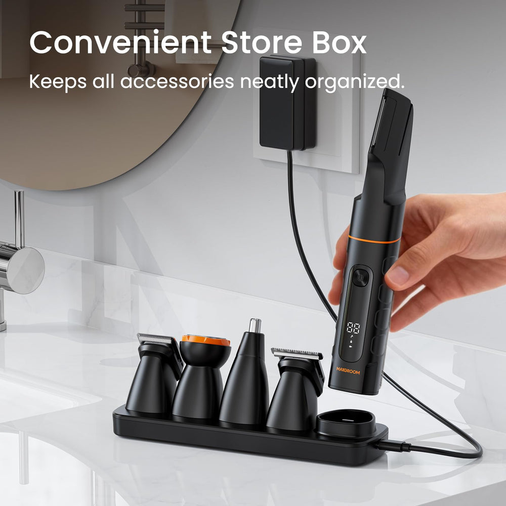MAXGROOM nose and ear trimmer detail for safe small-area grooming