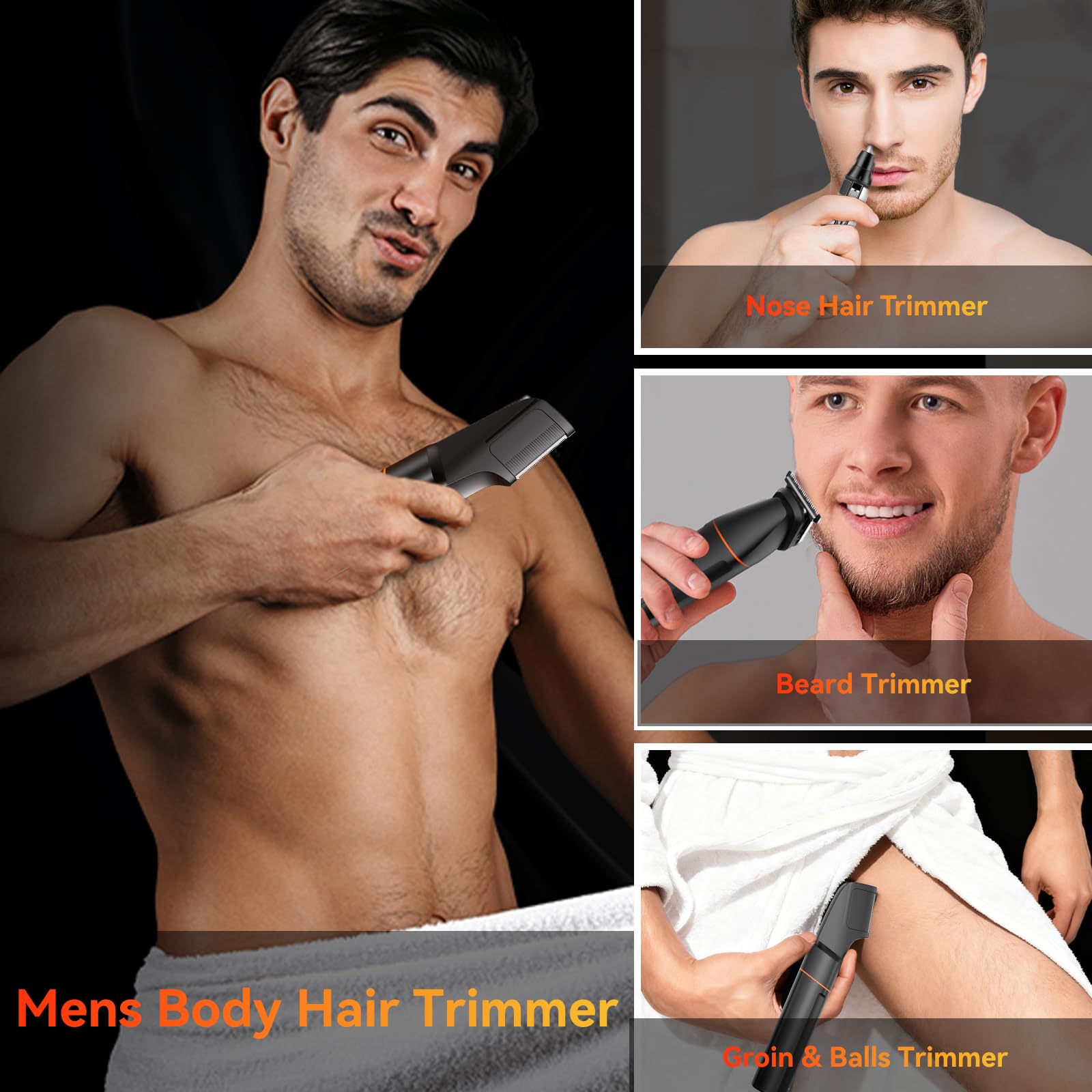 MAXGROOM nose trimmer head detail for neat touch-ups and comfort benefit