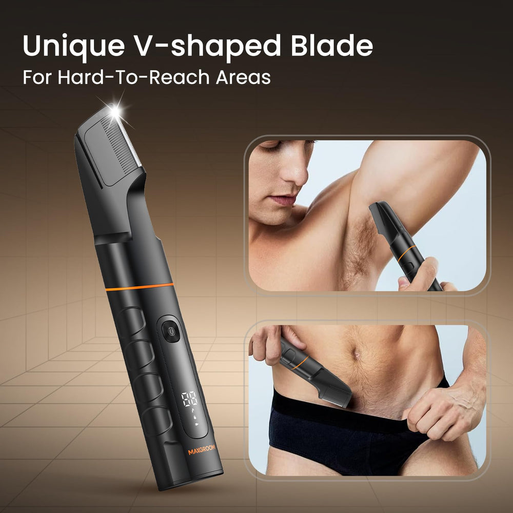 MAXGROOM U-shaped beard head with adjustable comb for tidy beard shaping