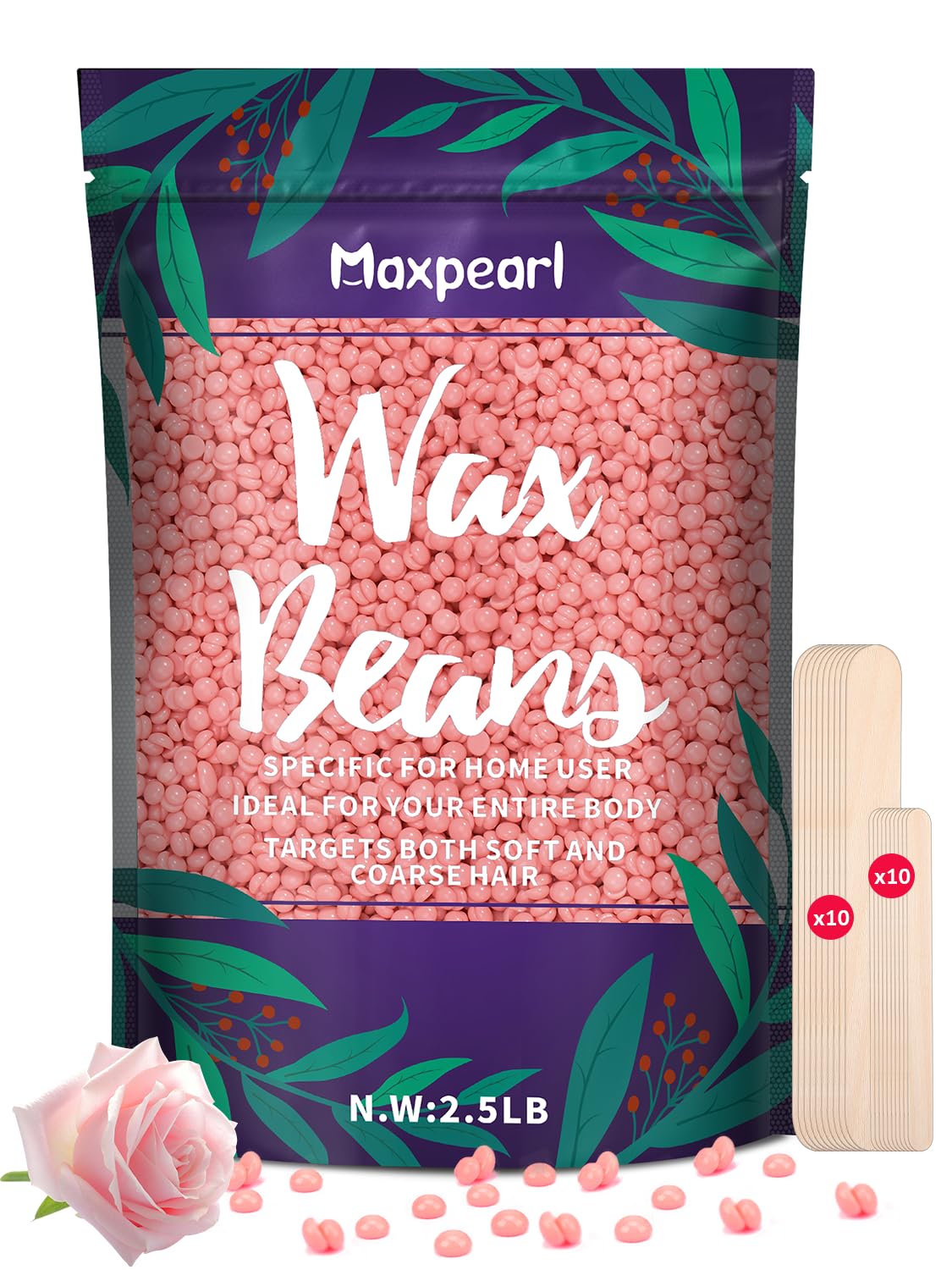 Maxpearl front jar and label showing brand and bulk value for cost savings