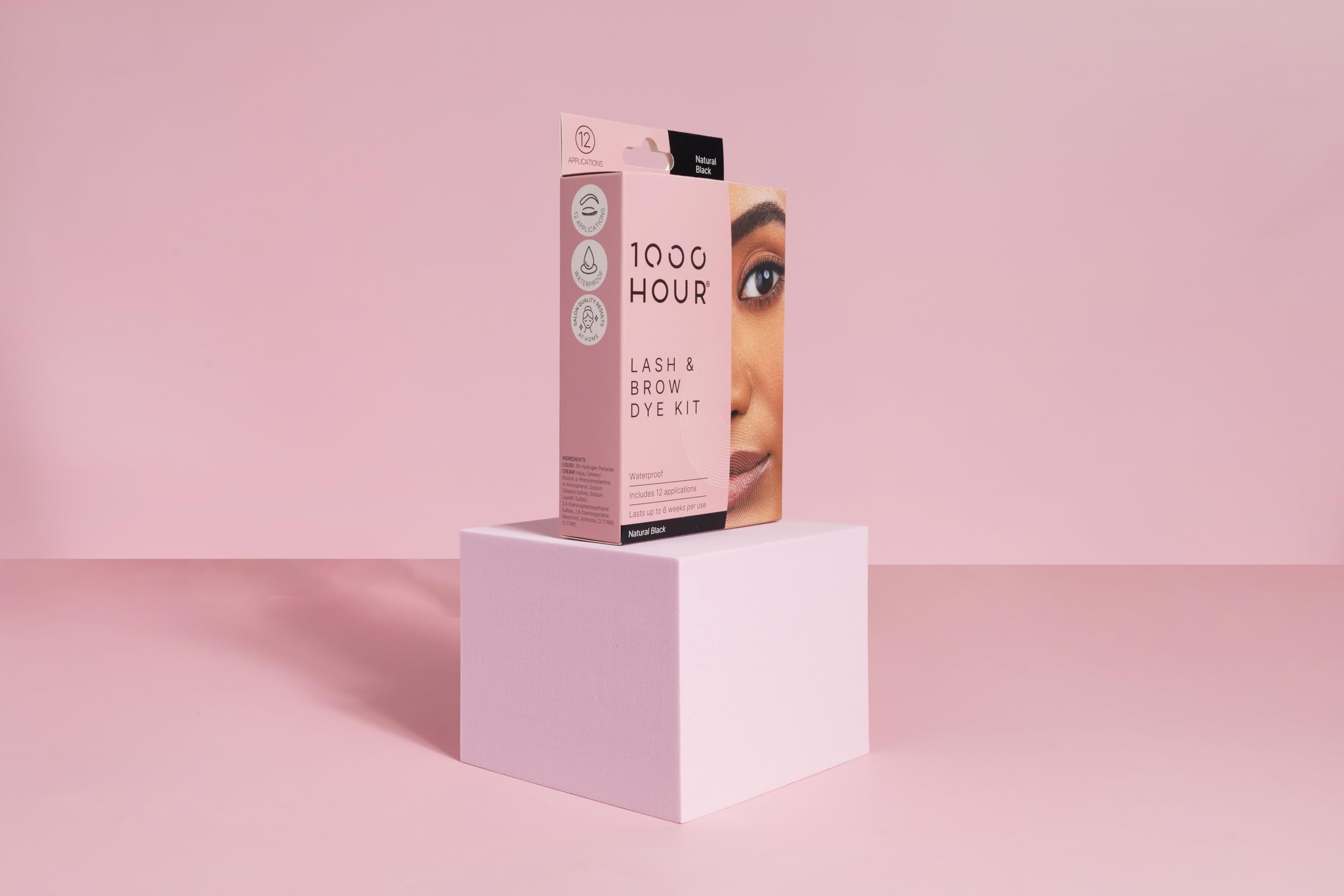 MaxRelief product being applied to brows demonstrating easy at‑home use