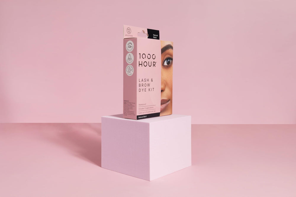 MaxRelief product being applied to brows demonstrating easy at‑home use
