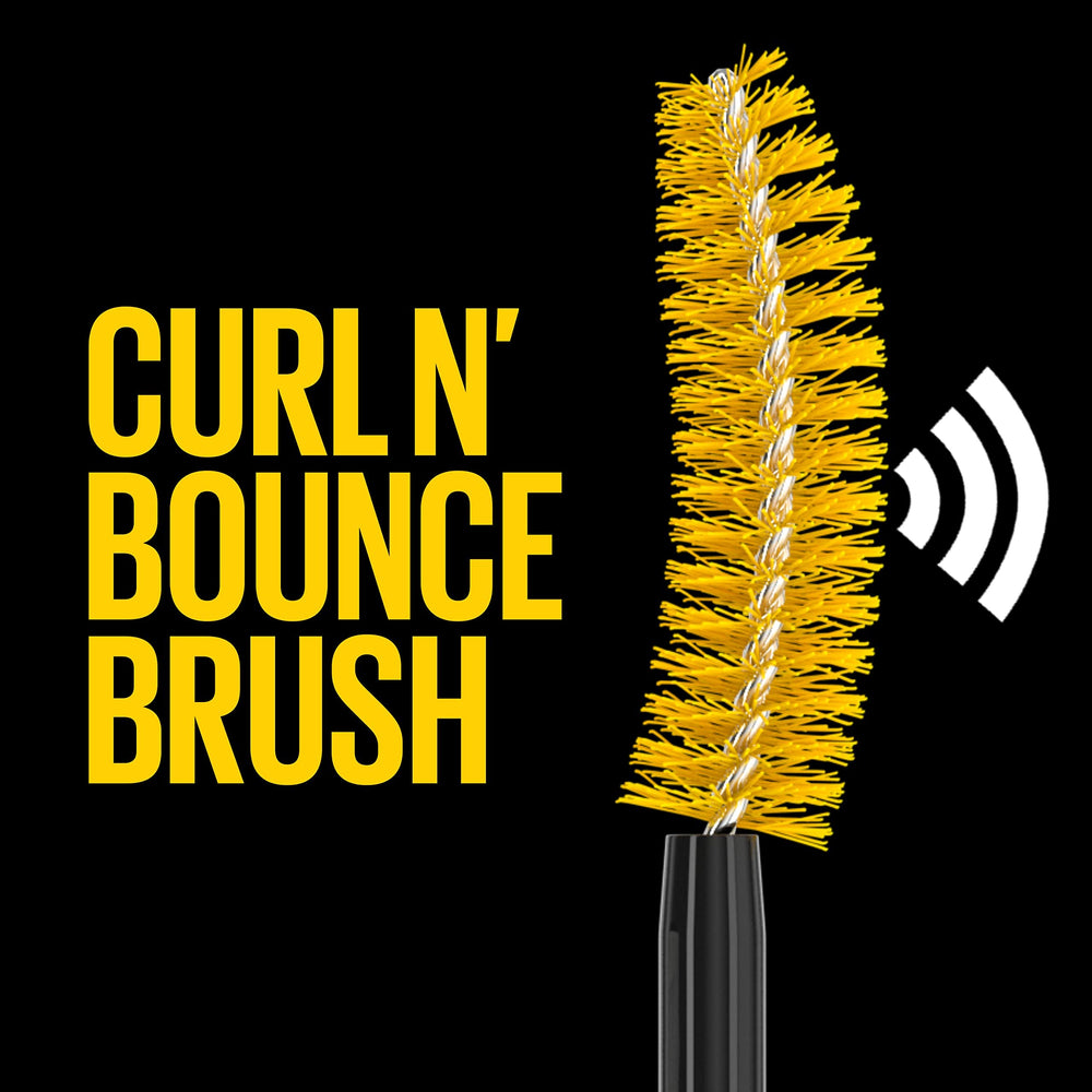 Maybelline lifestyle image applying mascara showing ease of use and dramatic effect