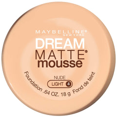 MAYBELLINE Dream Matte Mousse front packaging showing product and shade for quick selection