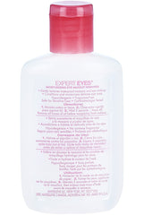 MAYBELLINE in-use image with cotton pad removing waterproof mascara for gentle cleansing