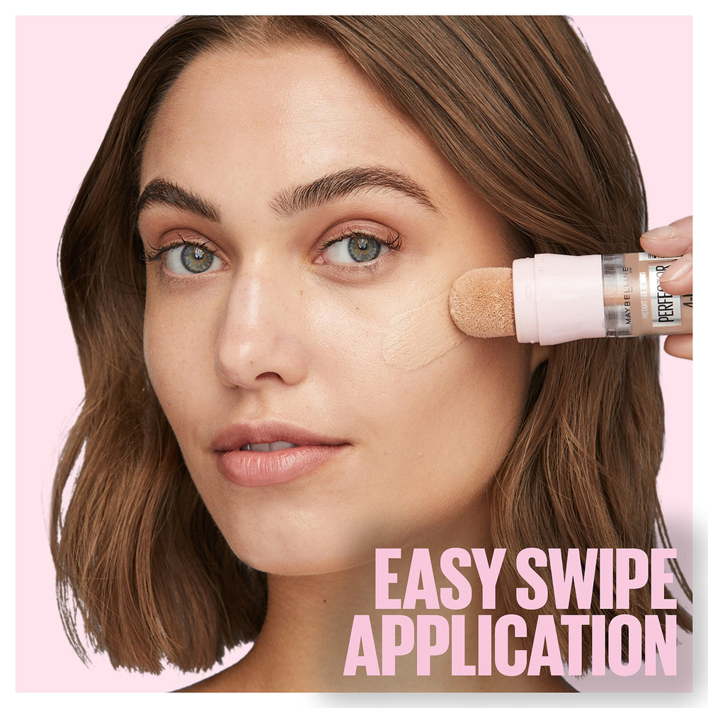 Maybelline Instant Perfector applied on cheek demonstrating instant brightening effect