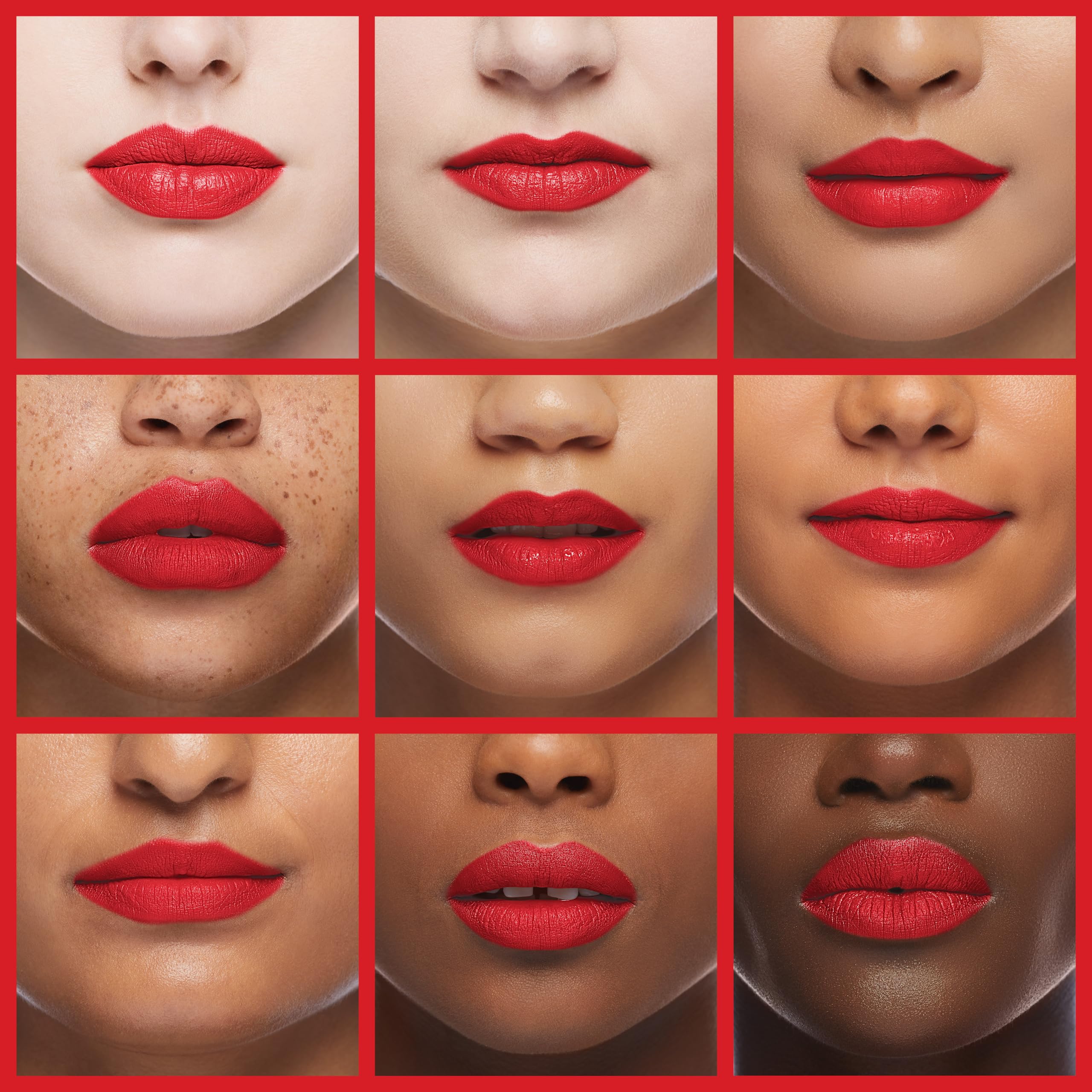 Maybelline lipstick applied on model demonstrating long-lasting warm tone