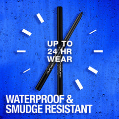 Maybelline Unstoppable Sapphire single stroke of blue pigment demonstrating smooth payoff