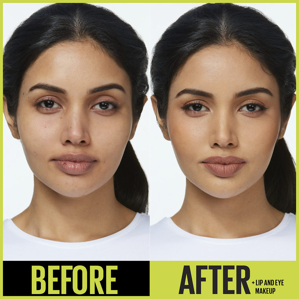 MAYBELLINE lifestyle shot at event showing long-lasting, matte confidence